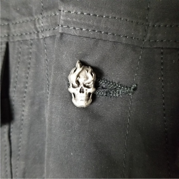 Laundered Works Corp x Offset Skull Trucker Jacket - Picture 6 of 6